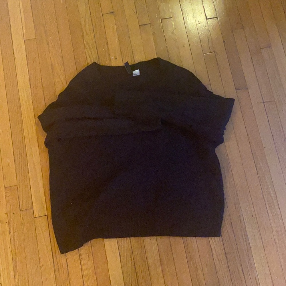 Black long sleeve thick sweater